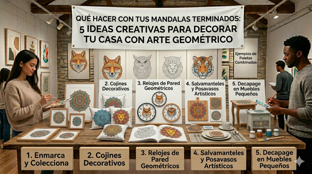 que hacer con los mandalas terminados