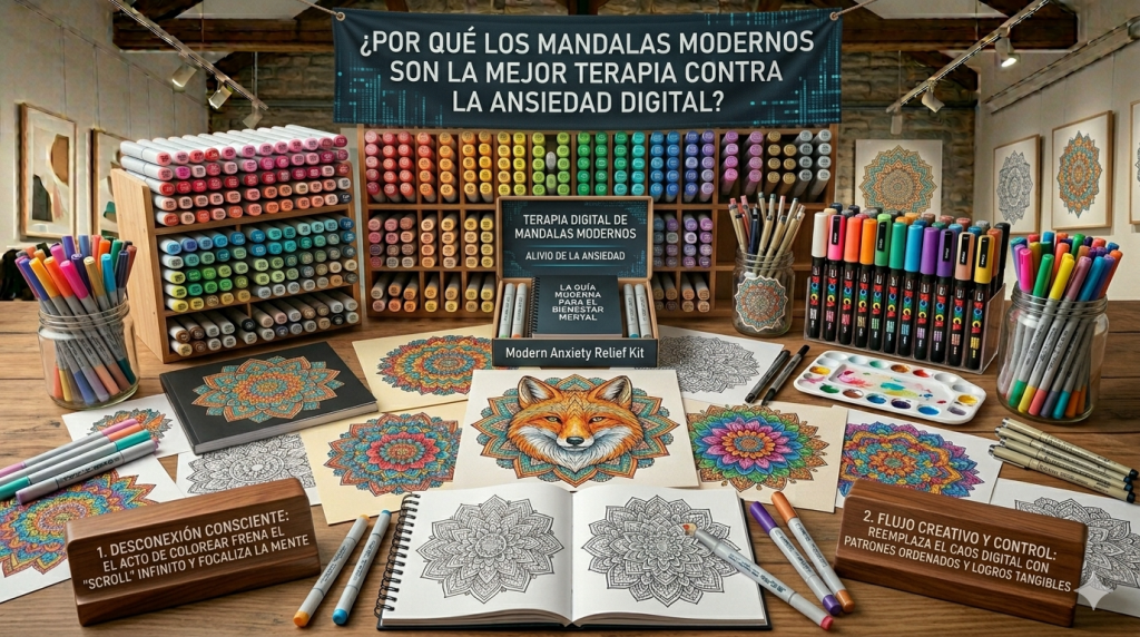 mandalas contra la ansiedad digital